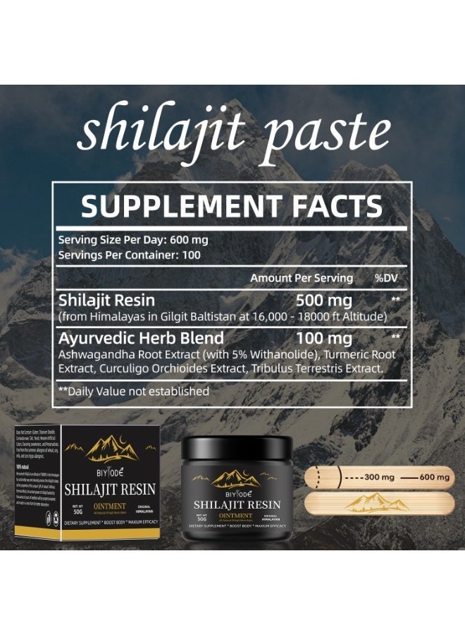 BIYODE Formula Upgraded: Himalayan Power Resin | 50g Potent Balm | For Peak Performance Men | Supports Metabolism, Cognitive Function, Rejuvenation & Immunity | 100% Natural Dietary Supplement for Energy & Endurance - Image 4